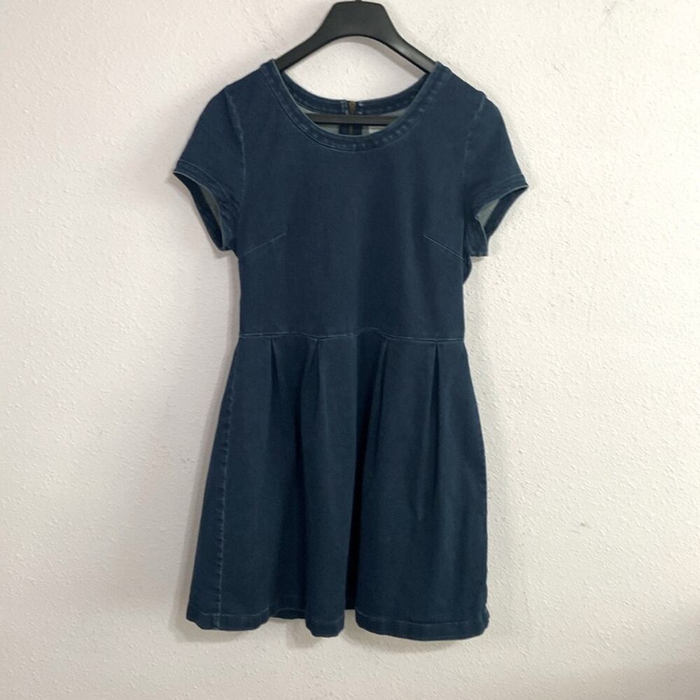 Maison Jules Women Denim Skater Style Dress Size XL